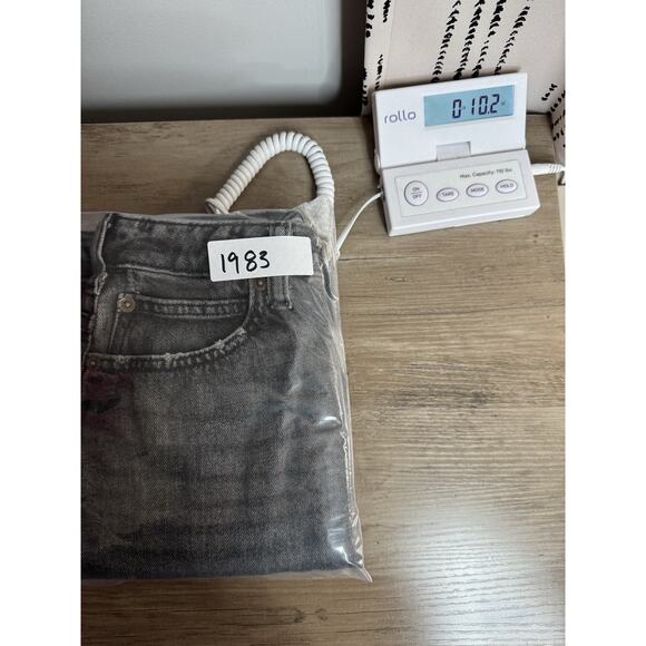 We The Free Womens Maverick Bailey Denim Mini Skirt 24 Black Fringe Boho Rodeo - Picture 13 of 13